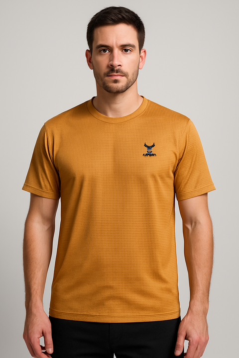 Prime Edition - Mustard Down Shoulder T shirt