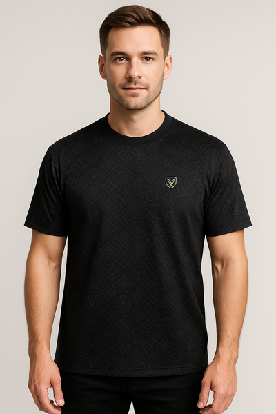 Prime Edition - Black Down Shoulder T shirt