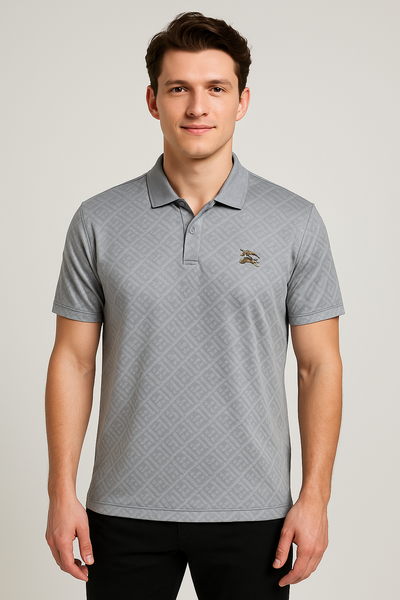 Prime Edition - Grey Polo With Dri Fit Fabric